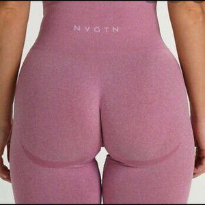 NVGTN Pastel Pink Speckled Contour Seamless Leggin